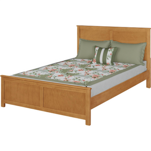 Homeroots Brown Solid Wood Queen Bed Frame – Stylish, Durable Design For A Luxurious Sleep Oasis In Your Home Oak Wood 523662