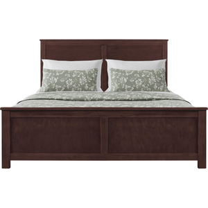 Homeroots Brown Solid Wood Queen Bed Frame – Stylish, Durable Design For A Luxurious Sleep Oasis In Your Home Espresso Wood 523666