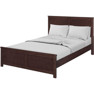 HomeRoots Brown Solid Wood Bed Frame - Modern Design with Durable Pine, 12 Slats, Under-Bed Storage, 800 lb Capacity Espresso King 523667