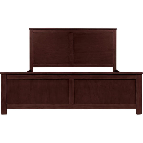 HomeRoots Brown Solid Wood Bed Frame - Modern Design with Durable Pine, 12 Slats, Under-Bed Storage, 800 lb Capacity Espresso King 523667