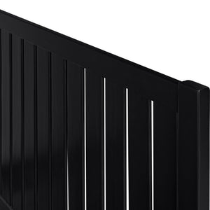 Three Piece Solid Wood Bedroom Furniture Collection in Bold Matte Black Finish