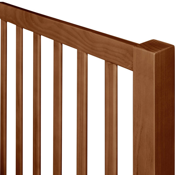 HomeRoots Brown Slat Back King Bed Frame - Solid Pine with Integrated Drawers for Stylish Storage & Comfort 523685