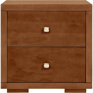 HomeRoots Brown Shiplap Texture King Bed Frame with Built-In Drawers - Rustic Solid Pine for Cozy Comfort 523697