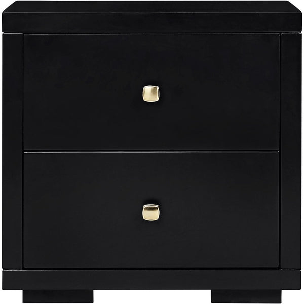 HomeRoots Black Solid Pine Wood Queen Bed Frame with Storage Drawers & Supportive Slats for Ultimate Comfort 523704