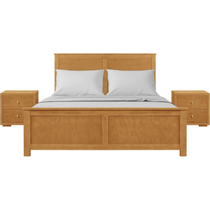 HomeRoots Brown Solid Wood King Bed Frame with Built-In Storage Drawers for Rustic Style & Comfort 523711