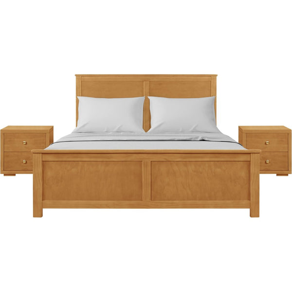 HomeRoots Brown Solid Wood King Bed Frame with Built-In Storage Drawers for Rustic Style & Comfort 523711