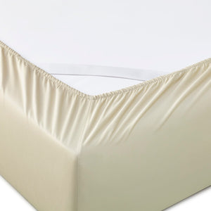 HomeRoots Six Piece Ivory Tencel Lyocell King Sheet Set - Luxuriously Soft, Breathable, and Easy Care for Sleep Bliss 523870