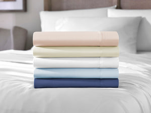 HomeRoots Six Piece Ivory Tencel Lyocell King Sheet Set - Luxuriously Soft, Breathable, and Easy Care for Sleep Bliss 523870