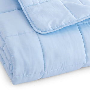Homeroots 48" X 72" Blue Quilted 12 Pound Weighted Cooling Blanket  Polyester 523903