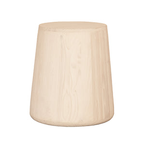 Homeroots 18" Natural Solid Wood Round End Table   523982