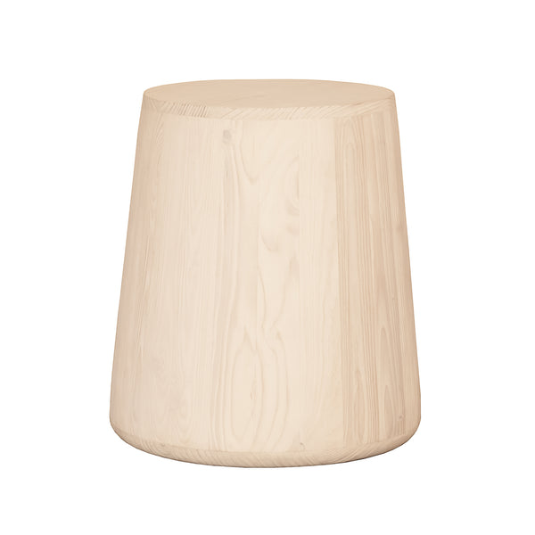 Homeroots 18" Natural Solid Wood Round End Table   523982