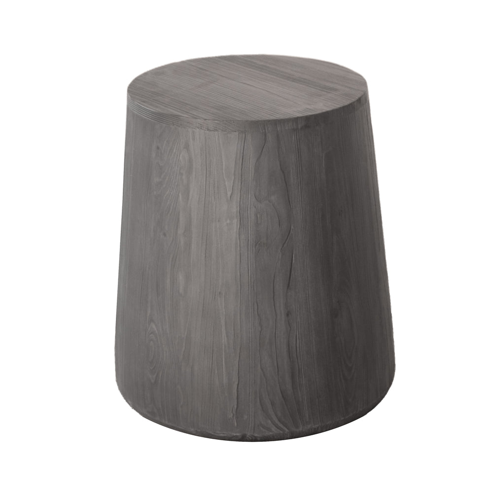 Homeroots 18" Ebony Solid Wood Round End Table   523983