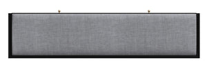 Homeroots 59" Gray And Black Fabric Upholstered Storage Bench With Drawers  Solid Wood 523986