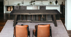 Homeroots 60" Gray And Dark Brown Distressed Wood Dining Bench  Solid Wood 524059