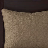 Madison Park Quebec Transitional Reversible Bedspread Set MP13-6498 Mocha