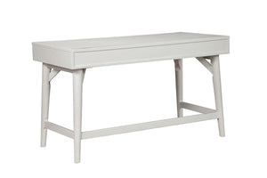 Homeroots 52" White Solid Manufactured Wood Writing Desk With Three Drawers   524099