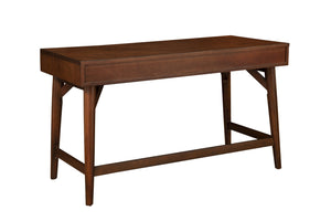 Homeroots 52" Brown Solid Manufactured Wood Writing Desk With Three Drawers   524101