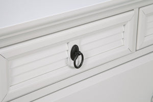 Homeroots 62" White Solid Wood Seven Drawer Double Dresser  Solid Wood 524108