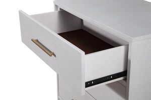 Homeroots 36" White Solid Wood Three Drawer Chest  Solid Wood 524126