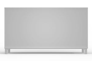 Homeroots 61" White Solid Wood Six Drawer Double Dresser  Solid Wood 524133