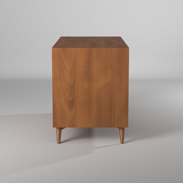 Homeroots 56" Brown Solid Wood Seven Drawer Double Dresser  Solid Wood 524140