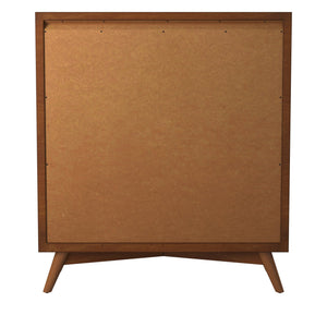 Homeroots 38" Brown Solid Wood Four Drawer Chest  Solid Wood 524141