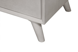 Homeroots 59" Gray Solid Wood Seven Drawer Double Dresser  Solid Wood 524144