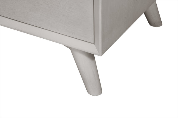 Homeroots 59" Gray Solid Wood Seven Drawer Double Dresser  Solid Wood 524144