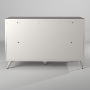 Homeroots 59" Gray Solid Wood Seven Drawer Double Dresser  Solid Wood 524144