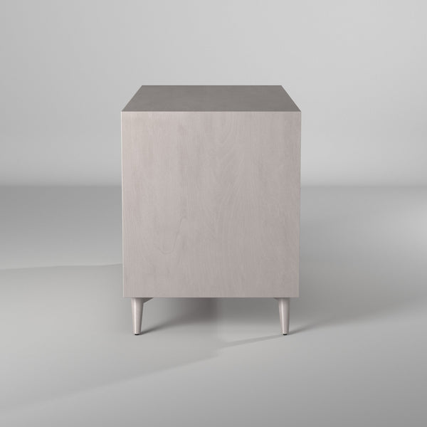 Homeroots 59" Gray Solid Wood Seven Drawer Double Dresser  Solid Wood 524144