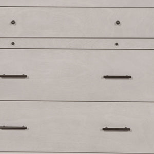 Homeroots 38" Gray Solid Wood Four Drawer Chest  Solid Wood 524145