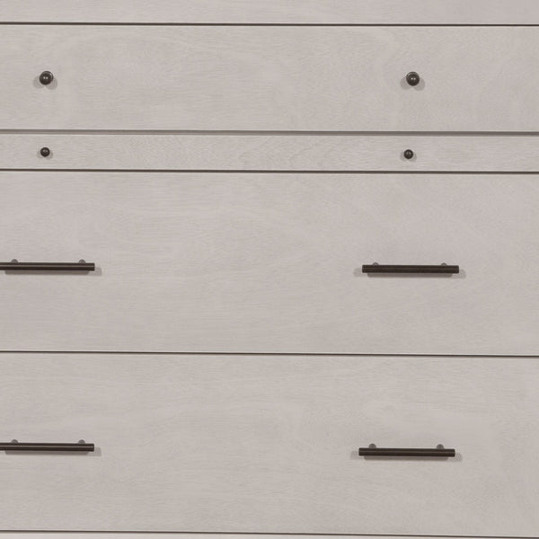 Homeroots 38" Gray Solid Wood Four Drawer Chest  Solid Wood 524145