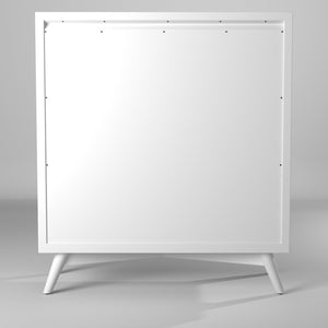 Homeroots 38" White Solid Wood Four Drawer Chest  Solid Wood 524147