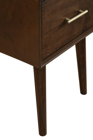 Homeroots 18" Brown Solid Manufactured Wood End Table With Drawer   524167