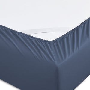 HomeRoots Six Piece Blue Tencel® Lyocell Queen Sheet Set - Silky Soft, Wrinkle-Resistant Luxury for Comfort 524187
