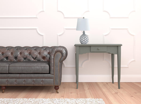 Homeroots 20" Blue And White Ceramic Table Lamp With Off White Drum Shade   524248