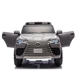English Elm Licensed Lexus Lx600 24v Two Seater Kids Ride on Suv with Remote and Suspension Gray W1578P339058