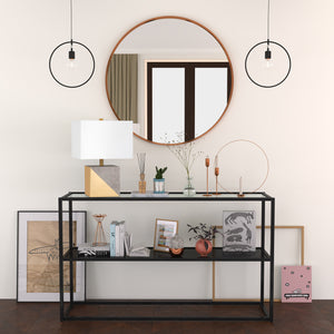 Homeroots 18" Gray And Gold Concrete Table Lamp With White Shade   524317