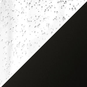 Homeroots 23" Black Glass Table Lamp With Flax Drum Shade   524353