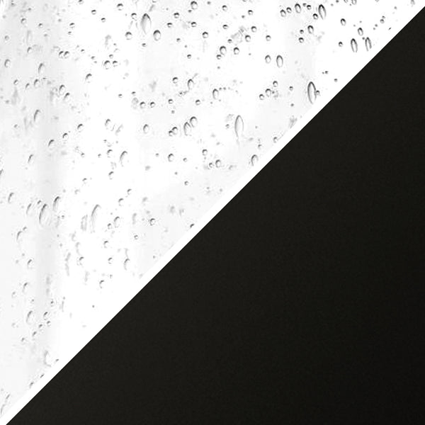 Homeroots 23" Black Glass Table Lamp With Flax Drum Shade   524353