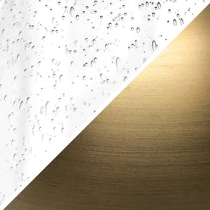 Homeroots 23" Brass Glass Table Lamp With White Drum Shade   524354