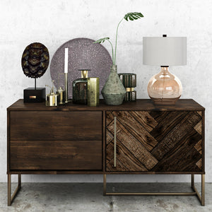 Homeroots 24" Gold Glass Globe Table Lamp With White Drum Shade   524373