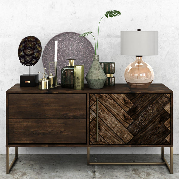 Homeroots 24" Gold Glass Globe Table Lamp With White Drum Shade   524373