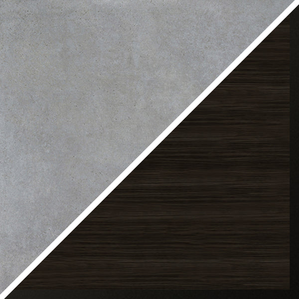 Homeroots 19" Gray And Black Concrete Table Lamp With White Drum Shade   524378