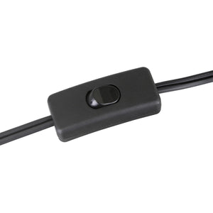 Homeroots 24" Black Metal Table Lamp With White Cylinder Shade   524422