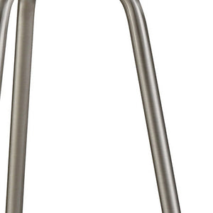 Homeroots 25" Nickel Metal Table Lamp With White Drum Shade   524475