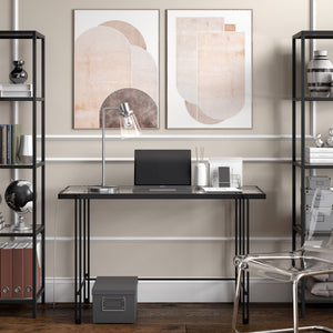 Homeroots 21" Nickel Metal Arched Table Lamp With Clear Cone Shade   524487