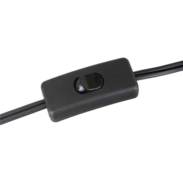 Homeroots 21" Black Metal Arched Table Lamp With Clear Cone Shade   524489