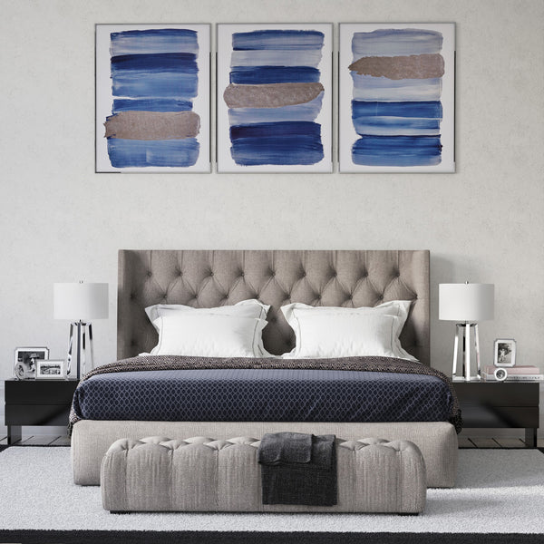 Homeroots 24" Nickel Metal Table Lamp With White Drum Shade   524506