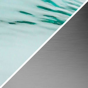 Homeroots 24" Blue Glass Gourd Table Lamp Coastal With White Drum Shade   524510